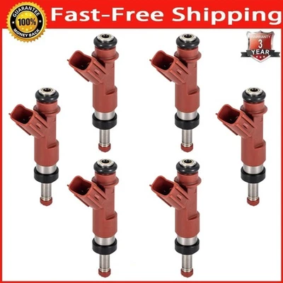 Conjunto de 6 injetores de combustível para Lexus ES350 3.5L V6 2007 2008 2009 2010 2011 2012 EUA - Imagem 1 de 4