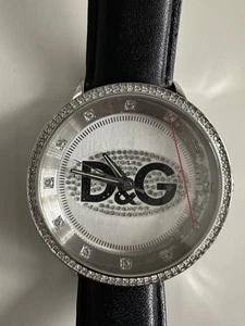 New Dolce & Gabbana Swarovski Crystal Watch With White Strap & Tags Retail £125 - Picture 1 of 11