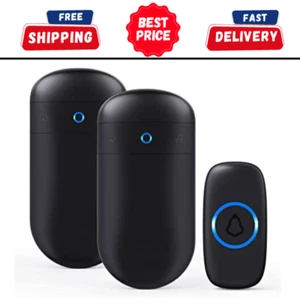 Campanello wireless, campanello porta SECRUI copertura oltre 1000 piedi con 2 ricevitori plug-in - Foto 1 di 5
