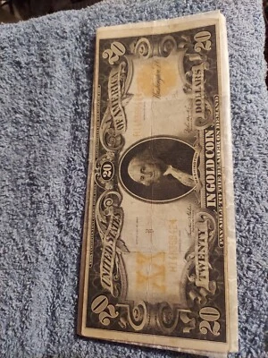 1906 Series  $20 Gold Certificate - B 186, Act Of July 12, 1882 - Image 1 of 4