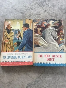 GYLDENDAL NORSK FORLAG lot 100 BESTE DIKT To Levende Og En Dod - Picture 1 of 19