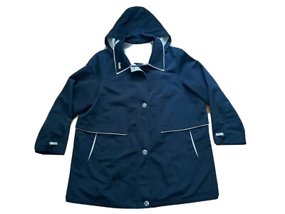 Weather Tamer Black Jacket Size 2XL Women's Lined Zip up  Hooded Coat - Image 1 of 4