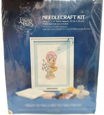 Precious Moments Needlecraft Kit 1984 Collectors Trust In The Lord - Abierto #I-3 Foto 1 de 4