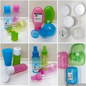 395 Stck. Posten Neu mit Etikett TSA Reisegröße Flaschen 3 Unzen Toilettenartikel Spray Drücken Seife Glas - Bild 1 von 12
