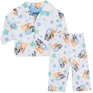 Bluey and Bingo Doodle Stars Infant Boy's 2-Piece Pajamas White - Picture 1 of 12