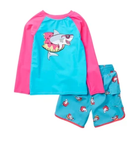 Sovereign Code Swimsuit Shorts Rashguard 2 pieces Boys Kids Sz 6 NEW NWT N20 - Picture 1 of 2