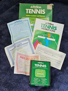 Atari Tennis komplette Patronenbox Handbuch CIB - Bild 1 von 2