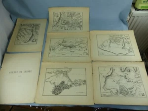 Lot 6 croquis GUERRE DE CRIMEE ALMA SEBASTOPOL INKERMANN TRAKTIR BALACLAVA 1854 - Bild 1 von 2