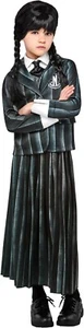 Wednesday Addams Kinder Schuluniform Kostüm Größe 10-12 Large Kinder - Bild 1 von 4