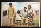 Mint Alaska Usa Color Picture Postcard Eskimo Children Nome Beach