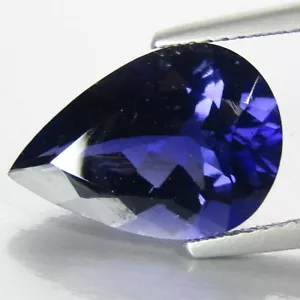4.84Cts Glorious 100% Natural Iolite Pear Shape 15x10.2mm Loose Gemstone Ref VDO - Picture 1 of 8