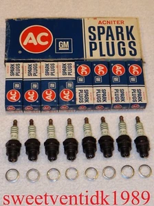 ‘NOS’ AC-R43 Spark Plugs...‘Acniter Printed’... Z-28 302ci. & 350ci...1970 LT1 - Picture 1 of 12