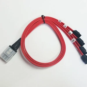 2x Internal Mini-SAS SFF-8087 to 4xSATA Forward Breakout Cable Drive Cable US - Picture 1 of 8