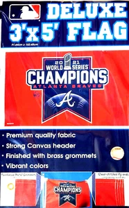 Atlanta Braves Deluxe 2021 World Series Champions Flag 3' x 5' - Picture 1 of 1