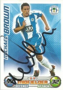 MICHAEL BROWN * SIGNED WIGAN 2008/2009 MATCH ATTAX TRADING CARD + COA - Bild 1 von 1