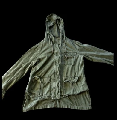 MADDEN NYC Chaqueta Asimétrica Mujer Oliva, Talla S, Manga Roll Tab Foto 1 de 4