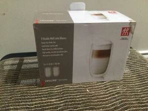 ZWILLING Sorrento 2-pc Double-Wall Latte Glass Set Ad for Lasik office SEEPHOTOS - Picture 1 of 3