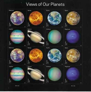 SFSTAMPS US Scott 5069-5076a Views of Our Planets Sheet of 16 Stamps MNH 2016 - Picture 1 of 1
