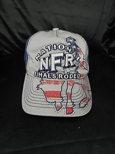NFR National Finals Rodeo 2016 Youth Hat Cap Las Vegas Red White Blue - Picture 1 of 8