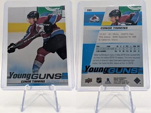 2019-20 CONOR TIMMINS YOUNG GUNS RC #203 COLORADO AVALANCHE ROOKIE NHL UD - Picture 1 of 3