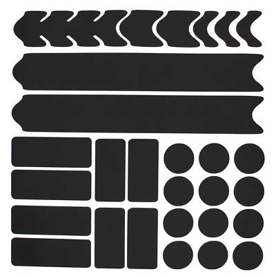 Fahrrad Rahmenschutz Set Matt Schwarz Folie V2 Aufkleber MTB BMX Lackschutz