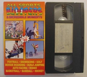 1995 All Sports Bloopers Incredible Moments Football Snowskiing Golf Used VHS  - Bild 1 von 2