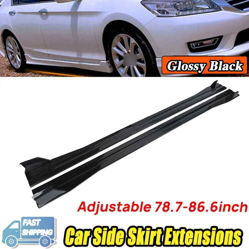 Adjustable Side Skirt Extensions Rocker Panel Lip For Cadillac CTS ATS CT4 CT5 Foto 1 de 4