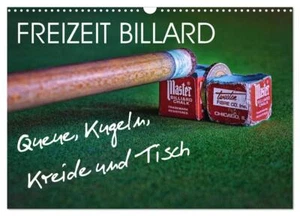 Freizeit Billard - Queue, Kugeln, Kreide und Tisch (Wandkalender 2025 DIN A3 que - Bild 1 von 9