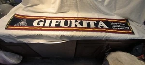 Gifu Prefecture Towel since 1956 Burgundy/Yellow/White/Blue - Picture 1 of 5
