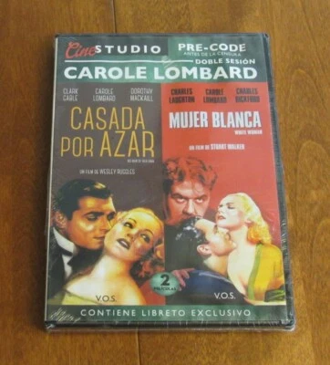 Carole Lombard Double Feature (DVD) Region 2 R2 - White Woman, No Man of Her Own - Image 1 of 2