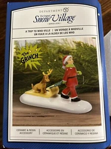 Dept 56 A TRIP TO WHO-VILLE Snow Village Christmas Lane 6011416 NEW 2023 Grinch - Picture 1 of 6