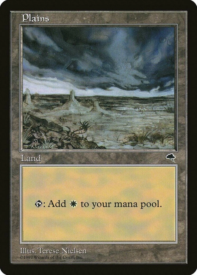 Magic The Gathering TEMPEST PLAINS D land card MTG - Image 1 of 1