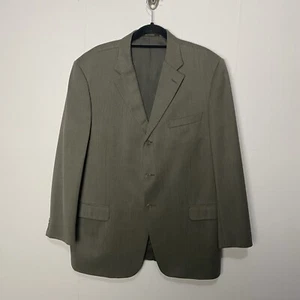 Ermenegildo Zegna Soft Gray Wool Coat Jacket Lined Blazer Men's Size 58. - Picture 1 of 14