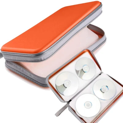 Estuche para CD DVD de 72 Capacidad Soporte Portátil Almacenamiento Plástico Duro DVD Cartera para Coche Foto 1 de 4