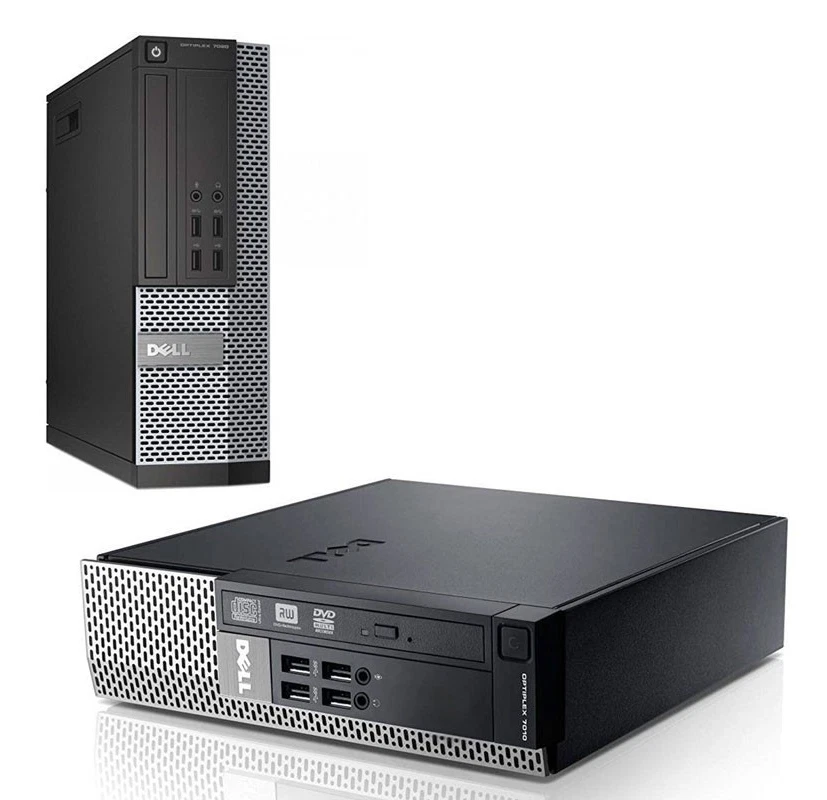 Dell Optiplex 7010 DT INTEL I5 8GB 240GB SSD Windows 10 Desktop PC Computer - Image 1 of 4