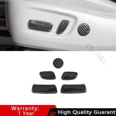 For Toyota Sienna 2015-20 Carbon Fiber Seat Adjustment Switch Button Cover Trim Foto 1 de 4