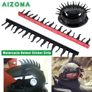 Motorcycle Dirtbike Helmets Mohawks Fireblade Rubber 3M Stick on Helmet Mohawk - Picture 1 of 11