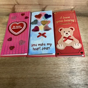 Lotto 3 biglietti festa San Valentino con buste fatti a mano disegnati negli USA - Foto 1 di 6