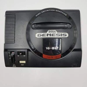 Sega Genesis 16-Bit Handheld Video Games Console Only Black 1601 Only - Bild 1 von 6