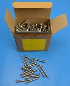 Tornillos de acero inoxidable A2 de 5,5 x 45 mm. Pozi. Contrahundido. Caja de 200. DIN7982 - Imagen 1 de 3