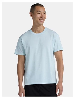 ATHLETIC WORKS Men’s XL (46-48) Tri-Blend Tee Short Sleeve Shirt • Aqua - Image 1 of 4