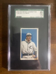 1910 T206 Piedmont Cigarettes Bill Clymer Columbus Senators - Picture 1 of 2