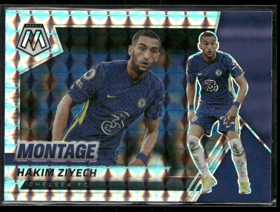 Hakim Ziyech 2021-22 Mosaic Premier League Montage Silver Mosaic Prizm #1 - Image 1 of 2