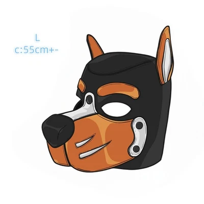 Pup Puppy Play Hood Masks W/ Many Faces Cosplay Costume Party Adult Play Game - Image 1 of 4