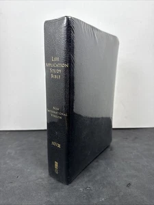NIV Life Application Study Bible **Black Bonded Leather** NEW Sealed 2005 - Picture 1 of 7