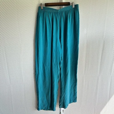 Pantalones Cruise Wear 100 % Bemberg de colección de los años 90 15” bolsillos en la cintura alta 16 18 Plus Foto 1 de 4