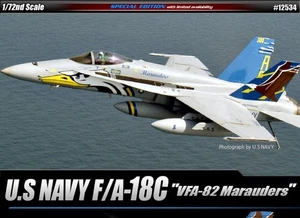 ACADEMY 12534 F/A-18C USN VFA-82 Marauders 1/72 scale Plastic Kit - Picture 1 of 1