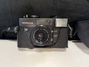 Cámara fotográfica Konica C35 EF Point & Shoot 35 mm 38 mm F2,8 con estuche probado funcionando - Imagen 1 de 3