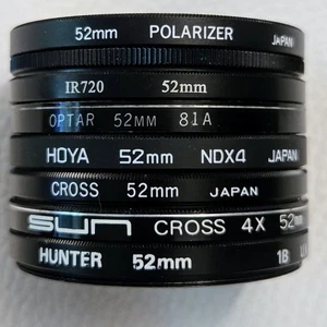 Set of 7 52mm special effects filters. Including Ir720, Ndx4, Cross Screen. - Picture 1 of 2