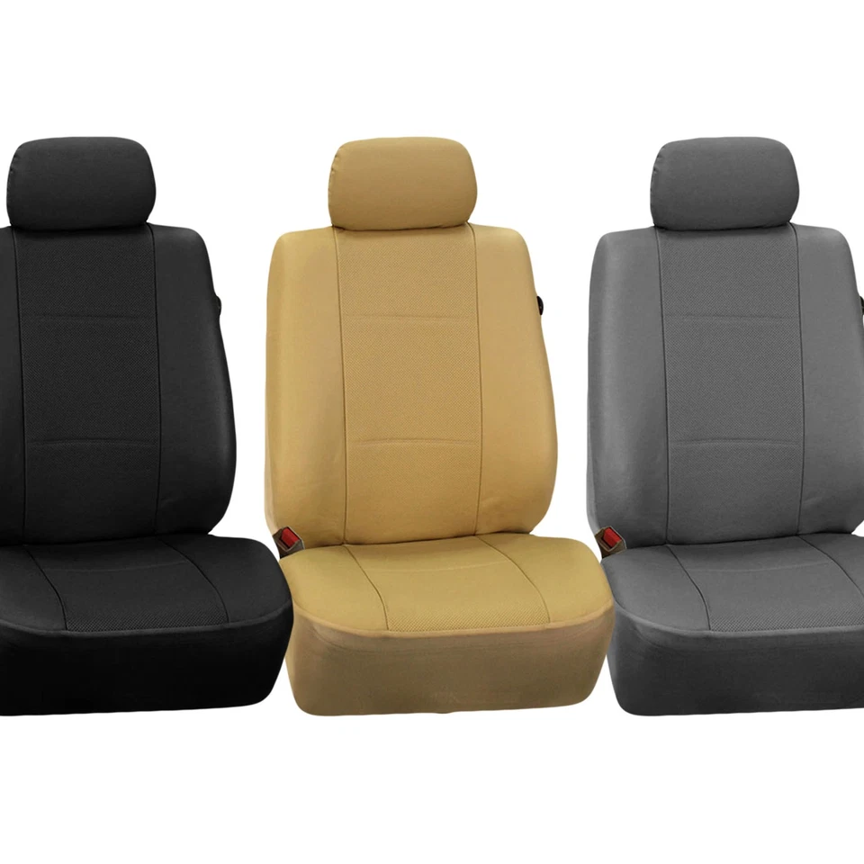 FH Group Universal Fit Deluxe Leatherette Car Seat Covers with Floor Mats - Image 1 of 1